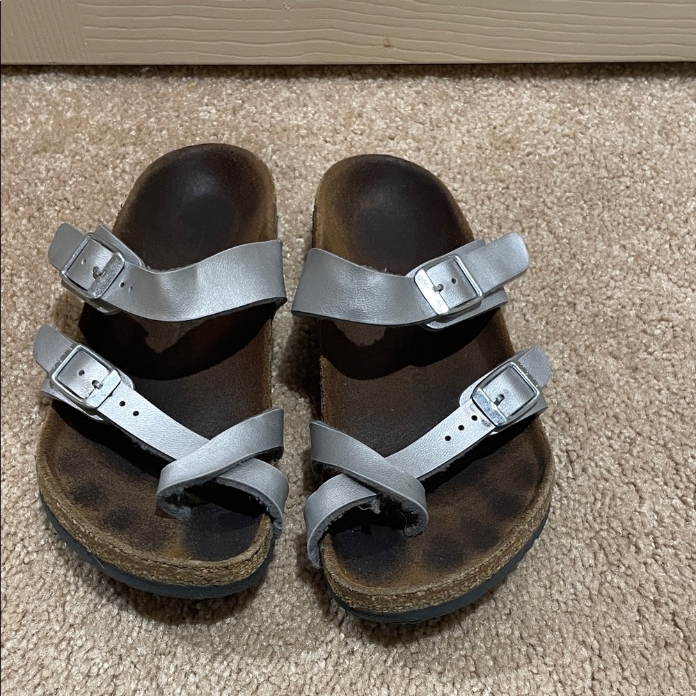 Birkenstock Kids Silver Sandals